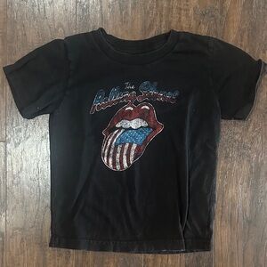 Kids Black Graphic T-Shirt